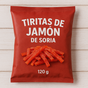 Tiritas de Jamón de Soria, 120gr